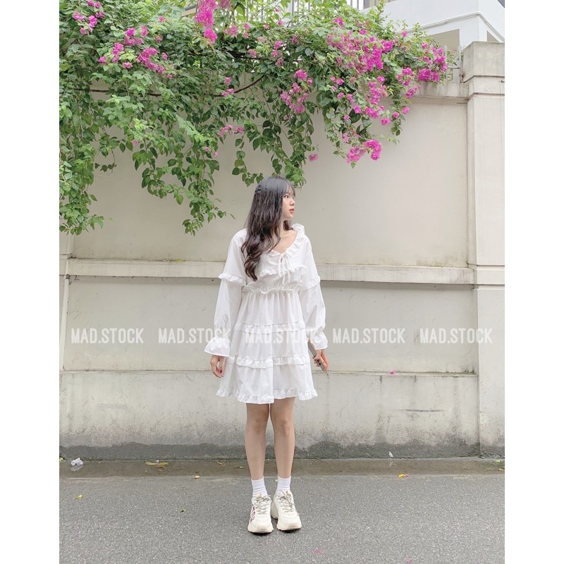 [Mã FAGREEN1505 giảm tới 30K đơn 99K] ] ❌VÁY BÁNH BÈO NHIỀU TẦNG TRẮNG 🌿 Váy thiết kế | BigBuy360 - bigbuy360.vn