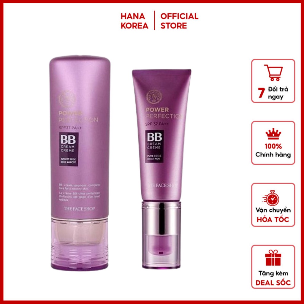 KEM NỀN ĐA NĂNG The Face Shop Power Perfection BB Cream SPF37 PA++ 40g Mẫu Mới