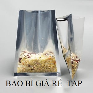 Túi 3 biên 1 mặt bạc - 1 mặt trong đựng thực phẩm cao cấp giá rẻ size 18x26