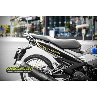 Tem Trùm Exciter 150 Cá Mập Đen Xám