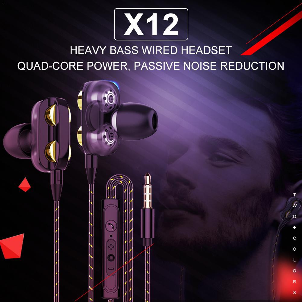 Tai Nghe Nhét Tai Eor X12 Jack Cắm 3.5mm Cao Cấp