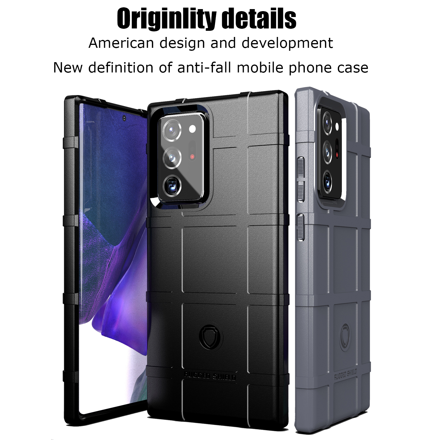 Samsung Galaxy Note 20 Ultra Note 10 Plus Note 8 Note 9 Military Grade 360 Protection Anti-drop Hard Case Cover