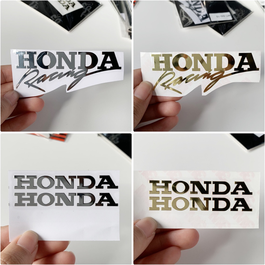 Miếng dán kim loại Honda dùng trang trí cho xe
