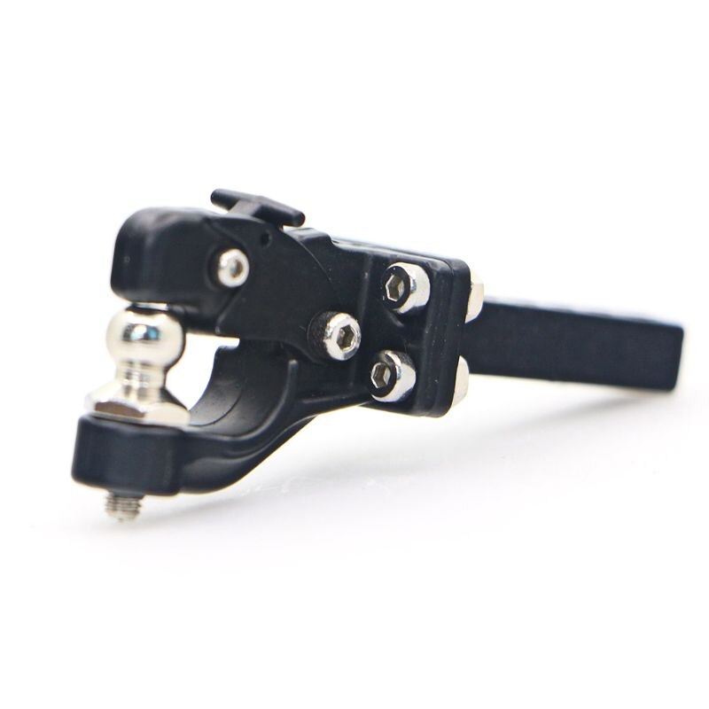 Kim loại Trailer Hook Drop Hitch Receiver cho 1/10 RC Crawler Car TRX4 Axial SCX10 90046