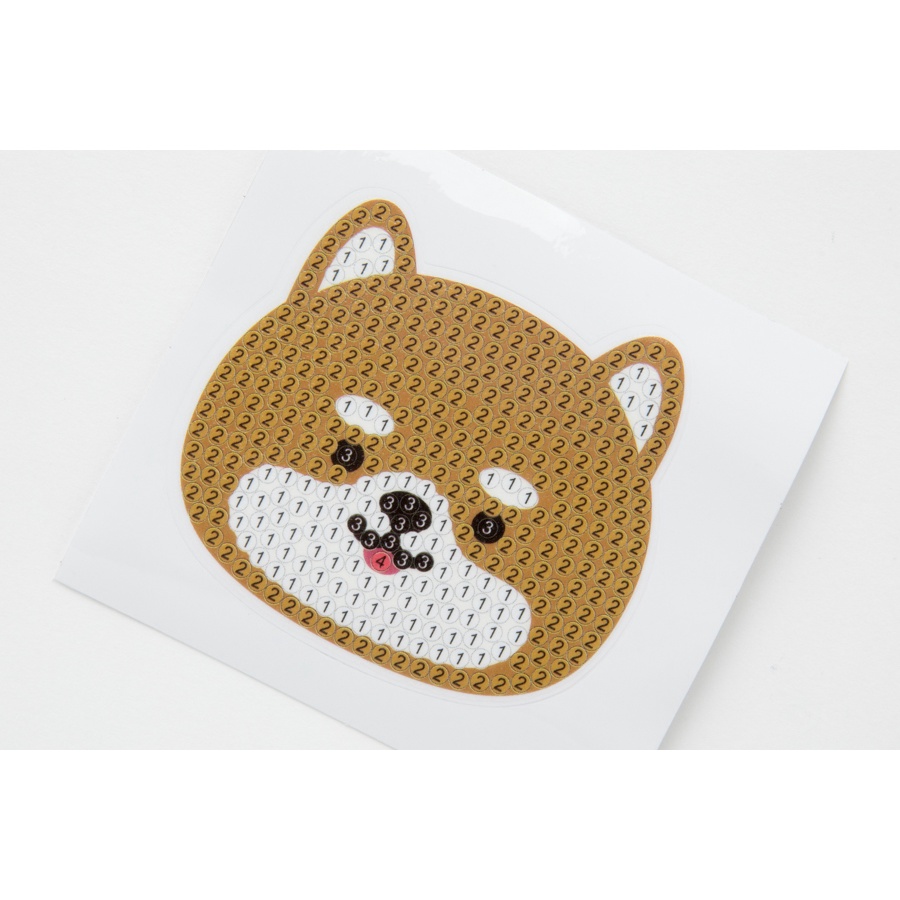 Sticker Đính Đá ARTBOX Hàn Quốc Hình Shiba Dễ Thương (2 miếng)