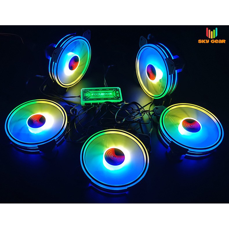 Quạt tản nhiệt Coolmoon Light X -Đồng bộ hub Coolmoon