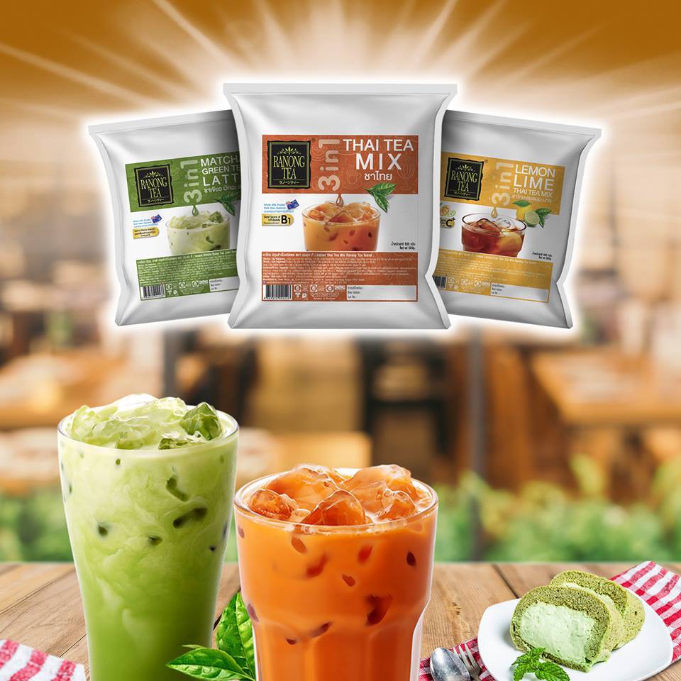 🥤 Bột Trà Sữa Thái Hoà Tan 3in1 Ranong Tea 500G Thái Lan