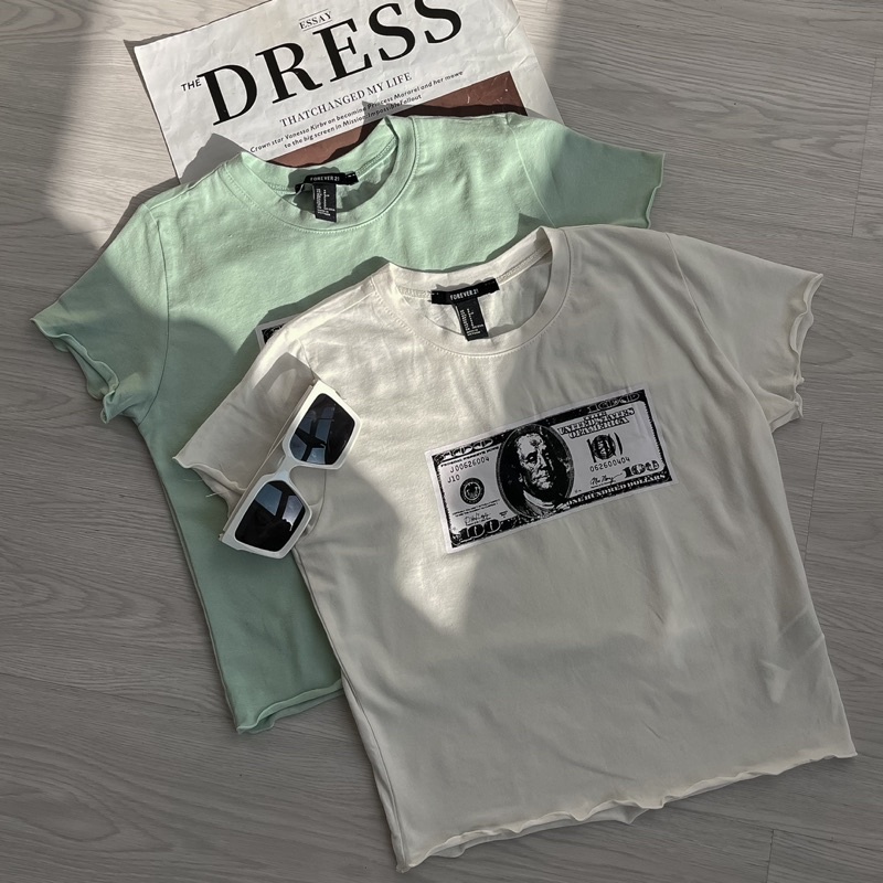 Áo thun mỹ in hình Dollar MIEU - JA08