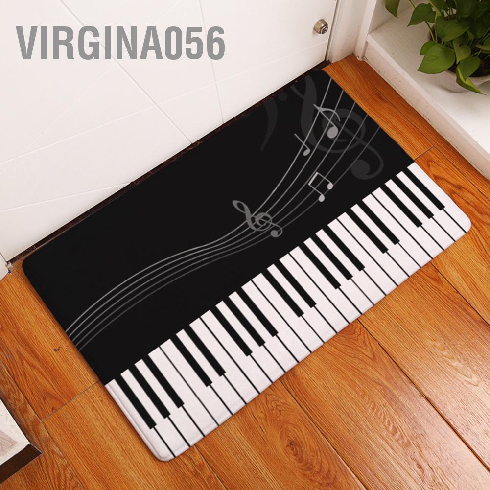 Virgina056 Virgina056 In nốt nhạc Chống trượt Tấm thấm nước Mat Pad Phòng tắm Nhà bếp