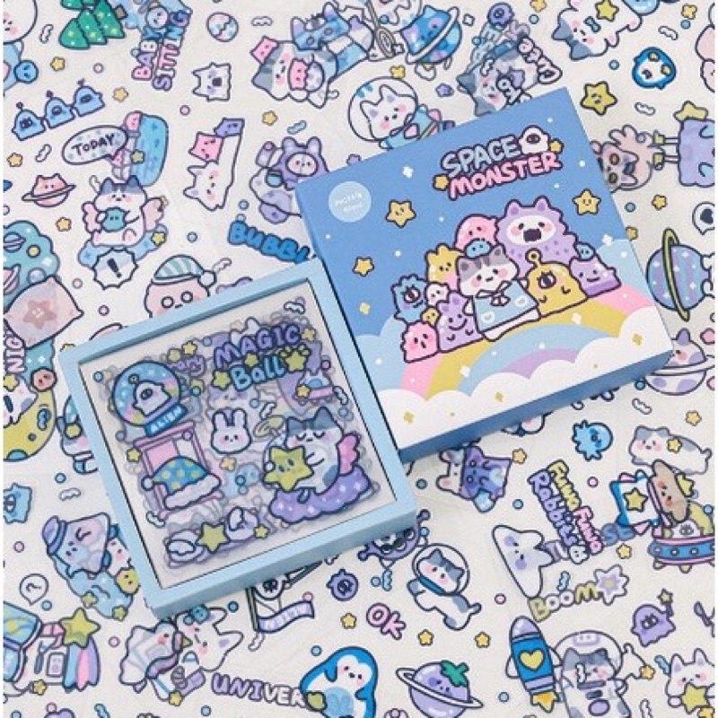 Hộp 50 tấm Sticker dễ thương