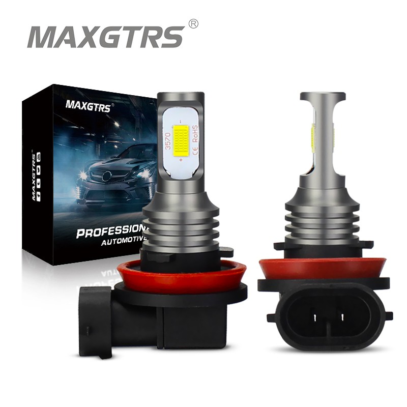 Set 2 đèn LED MAXGTRS Canbus H1 H7 H8 9005 HB3 9006 HB4 H16 H1 H3 880 881 H27W H27 H27W/2 3570 6000K 3000K cho xe hơi