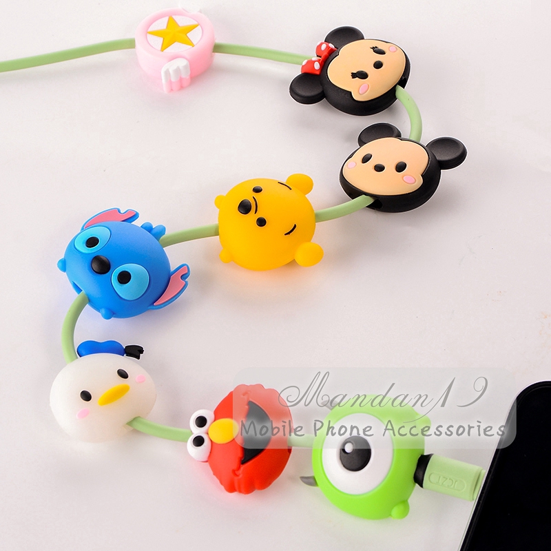 Phụ kiện bảo vệ đầu dây cáp sạc kiểu dáng hoạt hình dễ thương