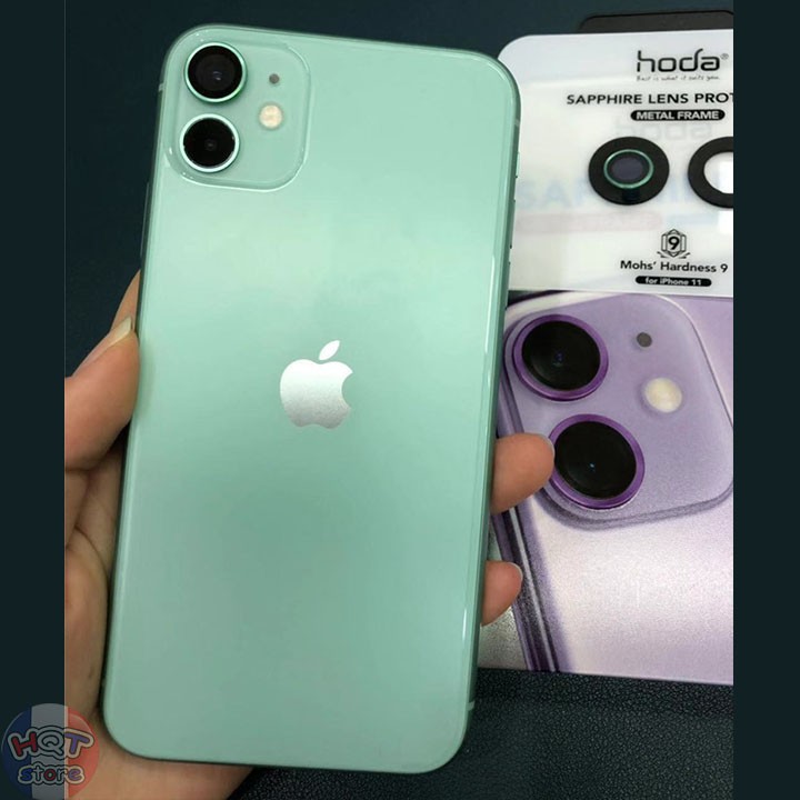 Ốp viền kính bảo vệ Camera Hoda Sapphire IPhone 11 / 12 / 12 Mini