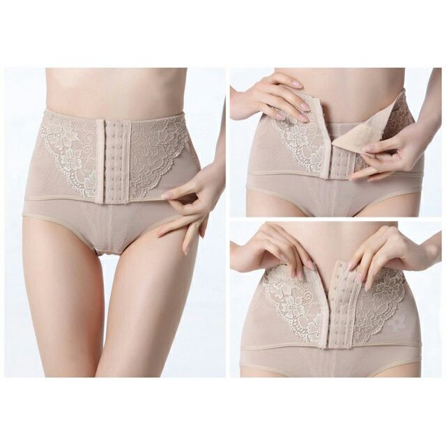 Quần gen bụng cài 3 nấc màu da