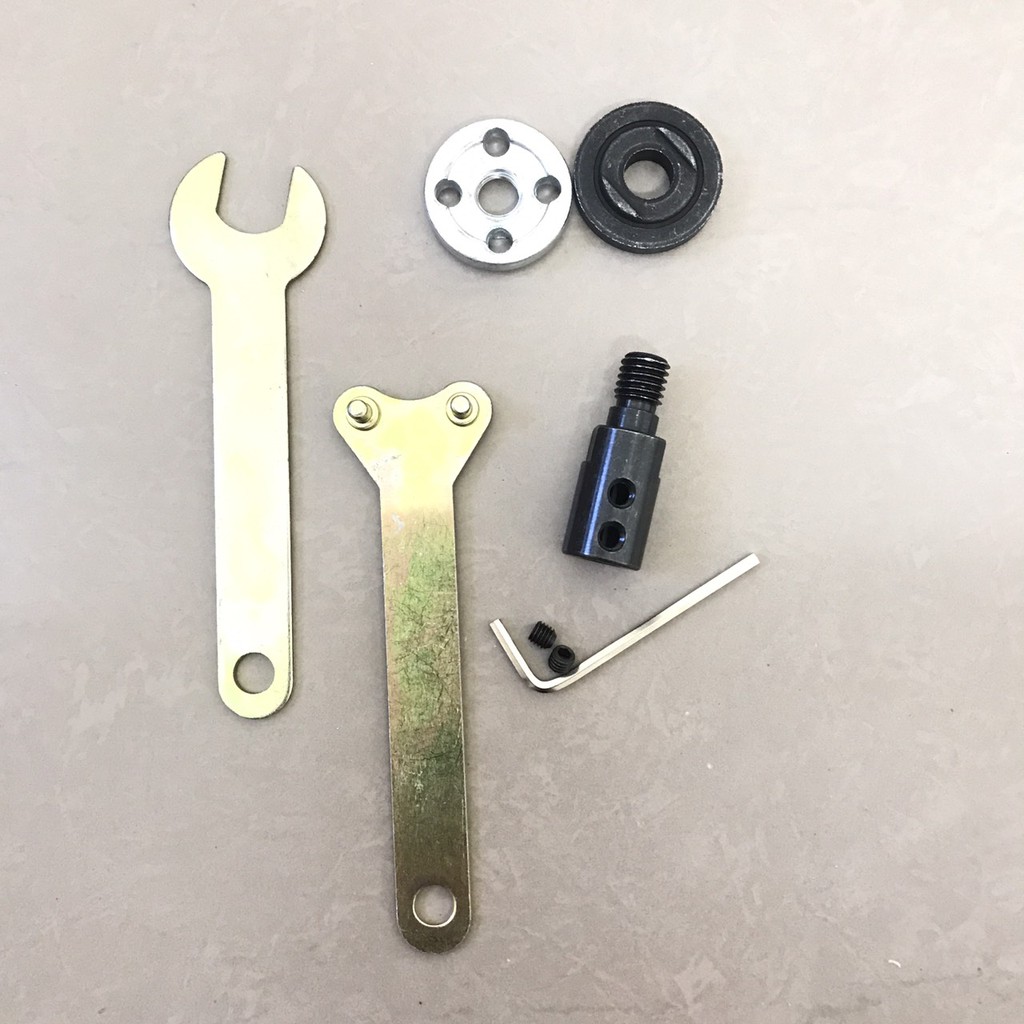 Bộ kẹp lưỡi cắt M10 lỗ 10mm dùng cho máy cắt,cưa,mài