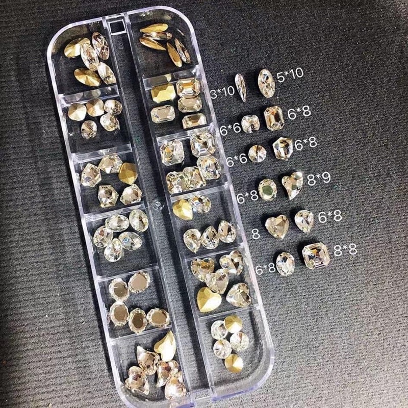 Khay đá khối mix 60 viên siêu sáng