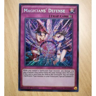 Bài Yugioh - Magicians Defense (Ultra Rare/ Secret Rare) # Art Dark Magician Girl