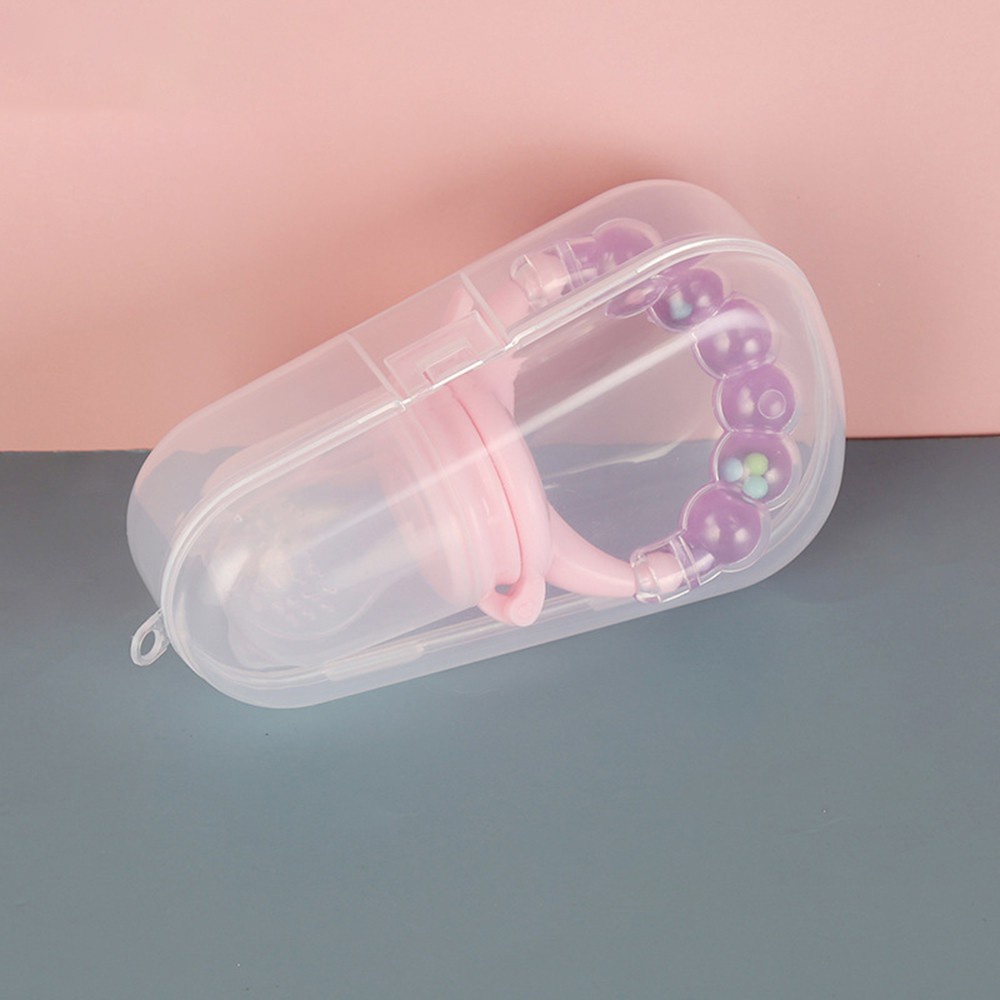 [FREESHIP] Hộp Đựng Đồ Gặm Nướu Hình Tam Giác Bằng Nhựa Pp Trong Suốt Cho Bé