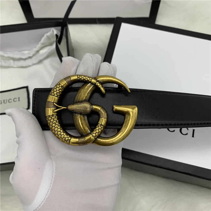 GUCCI GUCCI Thắt Lưng Da Kiểu Dáng Sang Trọng Dành Cho Nam