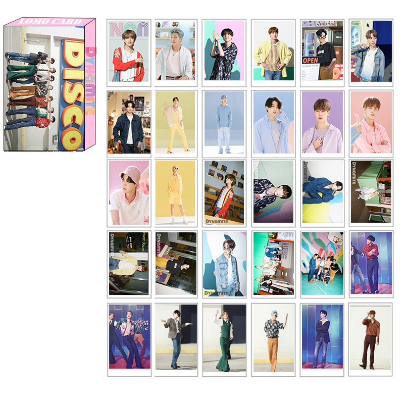 Lomo card BTS Thẻ ảnh nhóm nhạc Kpop BTS Dynamite