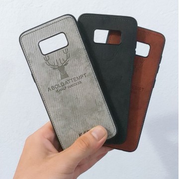 Ốp Lưng SAMSUNG S8 Giả Da Con Hươu - Nhựa Dẻo TPU Mịn