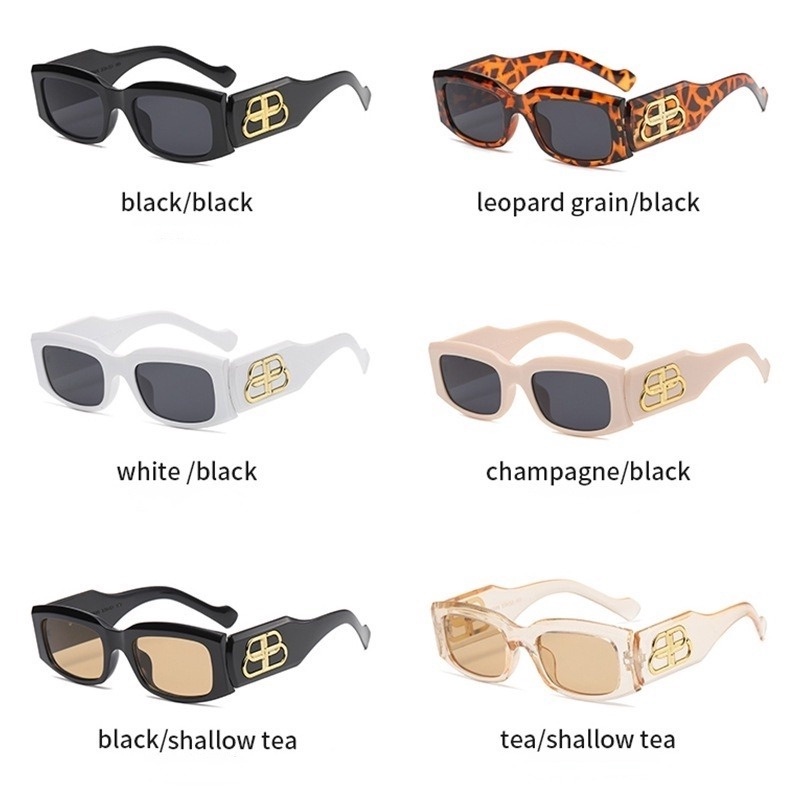 Kính mát gọng vuông phong cách retro