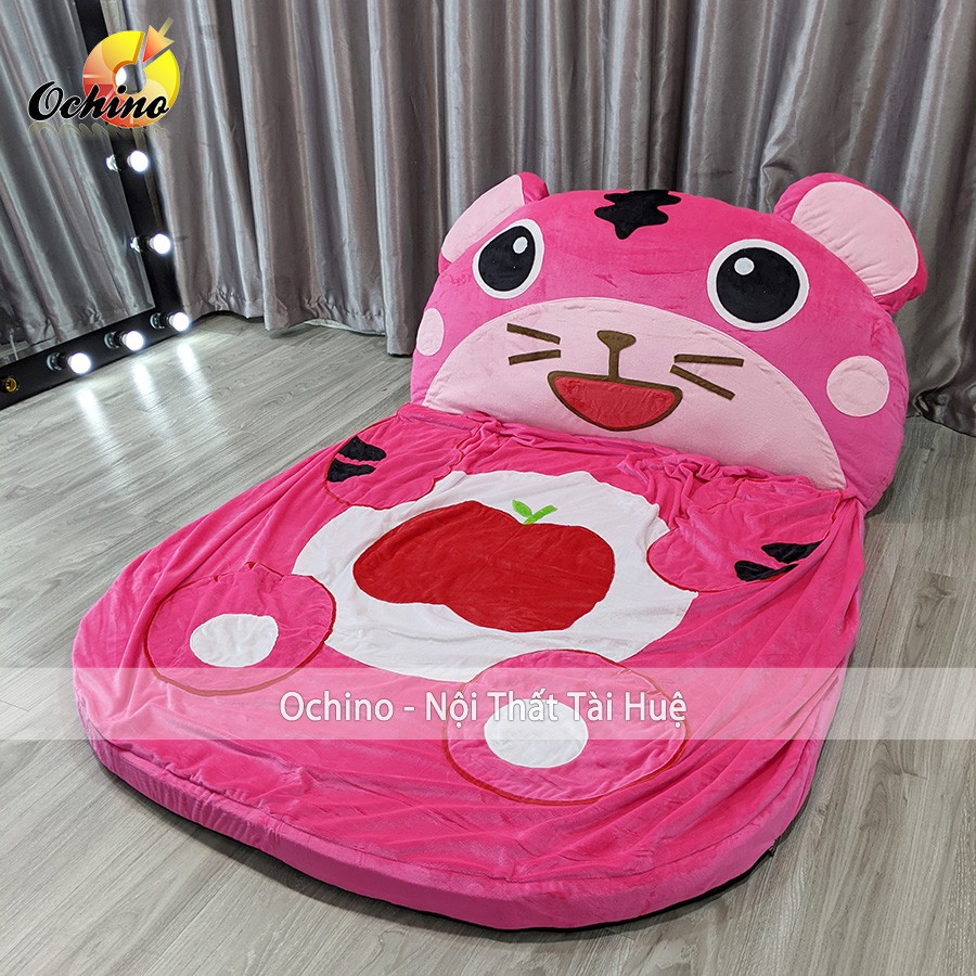 Giường nệm cho bé hình thú siêu cute, Giường nệm thú bông cho bé 1m6-1m1 (Có sẵn)