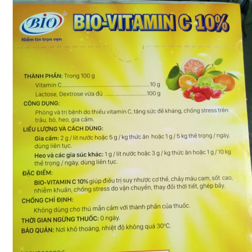 1 GÓI BIO-VITAMIN.C CHO CHIM,VẸT, YẾN PHỤNG