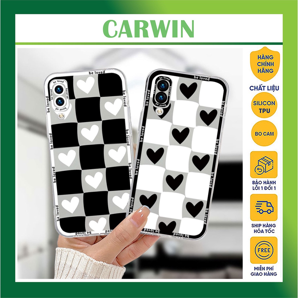 Ốp Lưng điện thoại iphone tym caro trắng đen dẻo bảo vệ camera cho 7pluss 8pluss x xs xsmax 11 11max