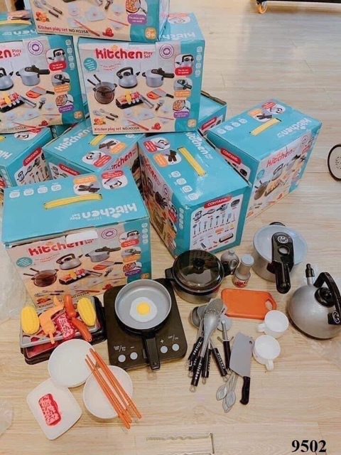 Bộ Đồ Chơi Nấu Ăn Kitchen 36 Chi Tiết Cho Bé - Hàng Loại 1 To, Đẹp Giúp Bé Phát Triển