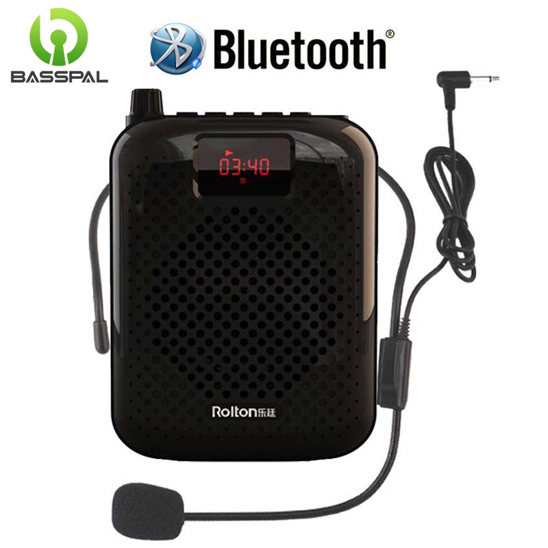 Thiết bị loa Basspal K500 khuếch đại âm thanh Bluetooth USB phù hợp cho dạy học/bán hàng