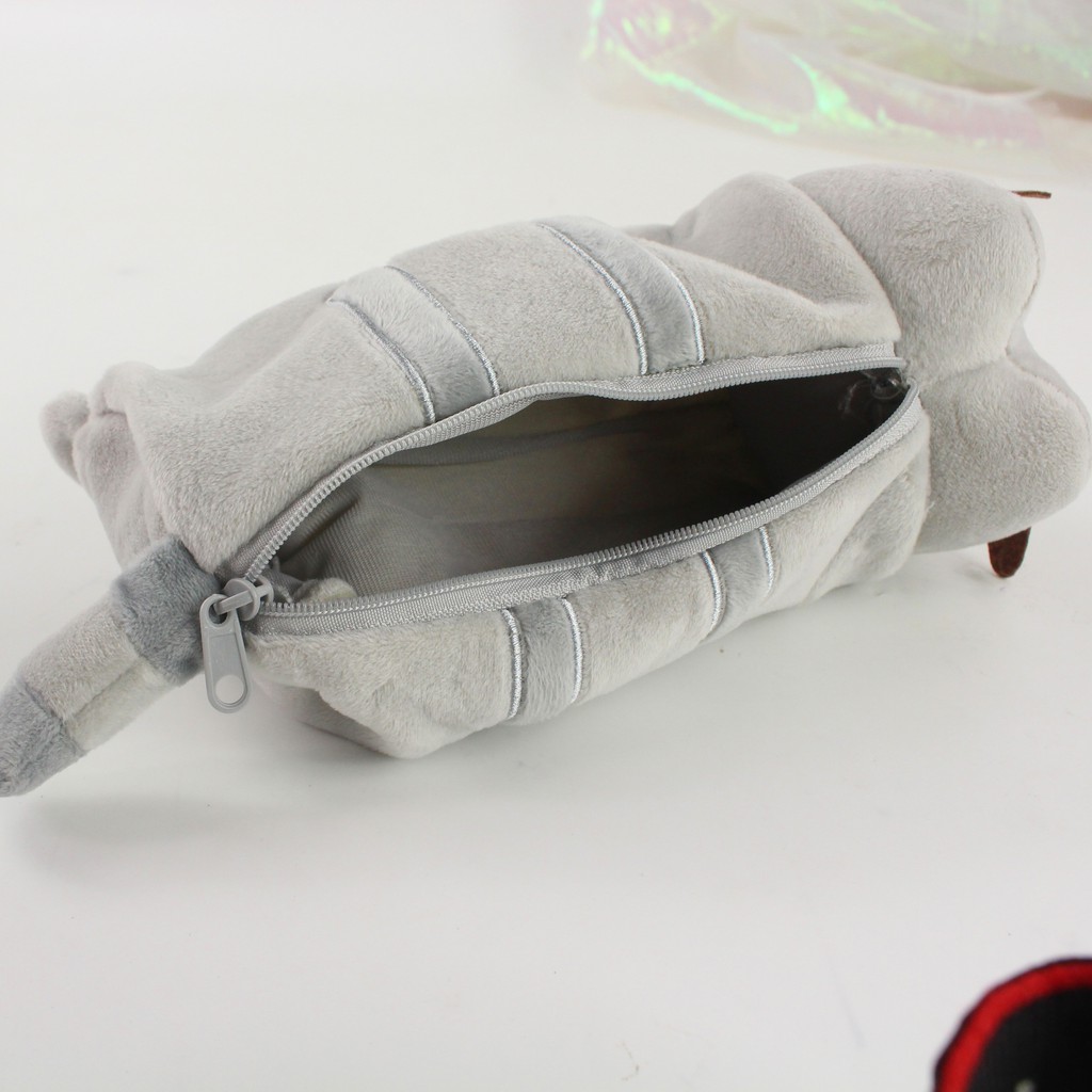 Túi Đựng Bút Hình Mèo Hoạt Hình Nhồi Bông 28cm Dễ Thương