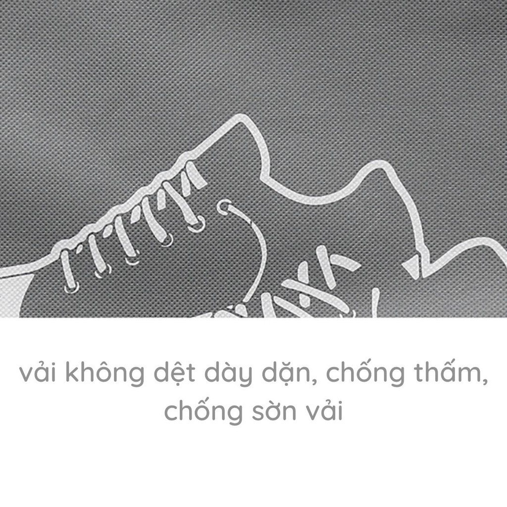 Túi vải đựng giày dép có dây rút  tiện lợi chống bụi ẩm mốc chống nước thích hợp bỏ vali du lịch đi chơi PK018