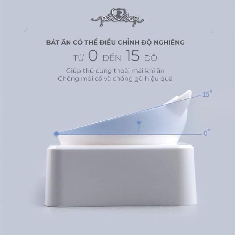 Bát ăn chống gù cho thú cưng