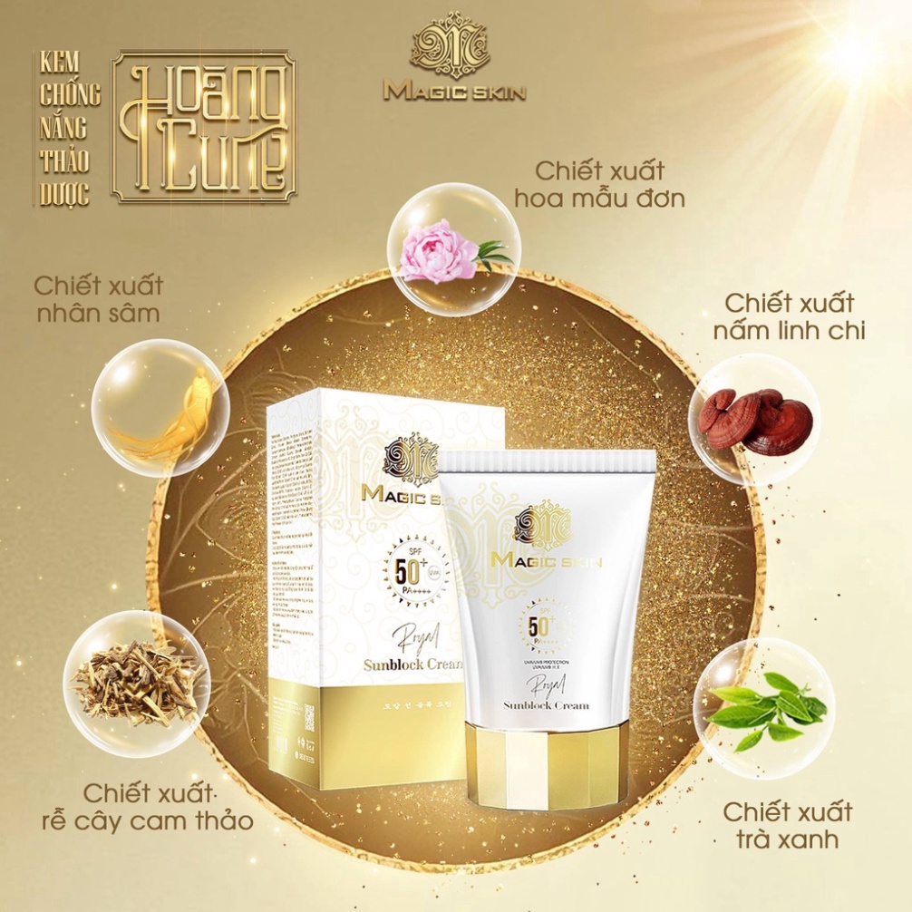 Kem chống nắng Magicskin 👍 Kem chống nắng thảo dược Hoàng cung ✔ CHÍNH HÃNG