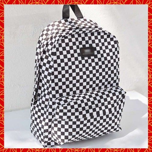 Balo Đi Học Nam Nữ  Van.s Old Skool Black/White Checkerboard