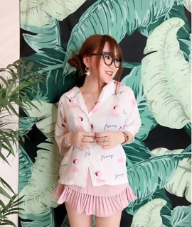 Áo sơ mi hình hạc