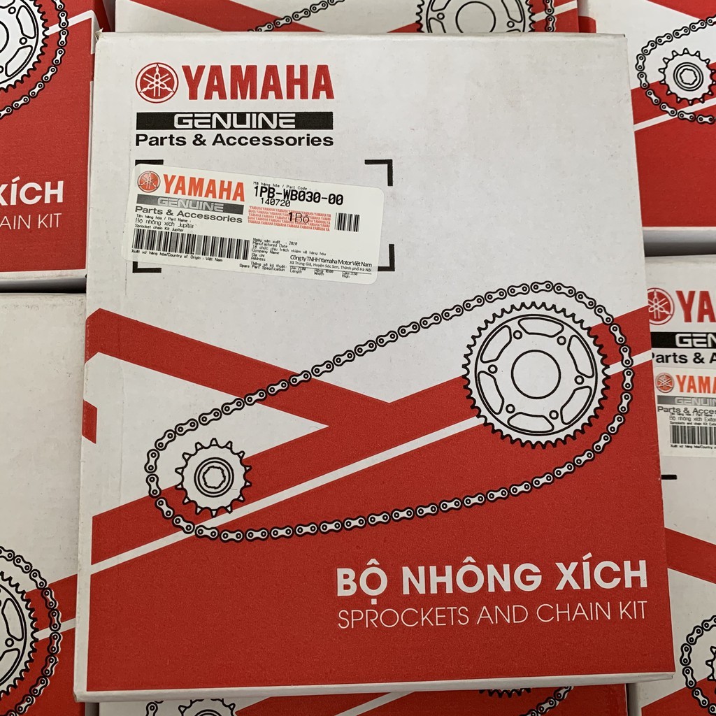 Bộ nhông xích, nhông sên đĩa cho xe số YAMAHA chính hãng Jupiter,Taurus,Sirus FI,Exciter 150,Sirius,Exciter 135,Ex 4 số