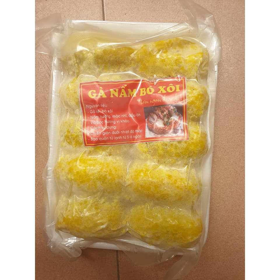 xôi gà nấm mini thơm ngon