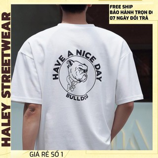 [FREESHIP] Áo Thun Unisex Have A Nice Day Nam Nữ Phong Cách Hàn Quốc,Chất Cotton Thoáng Mát - Tặng Phụ Kiện Xinh AT 56