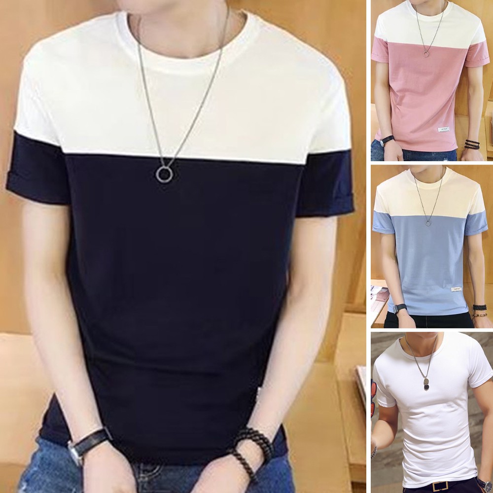 Áo Thun Nam Thiết Kế Đơn Giản Hợp Thời Trang Phong Cách Hàn Quốc