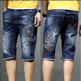QUẦN SHORT NAM [ CAO CẤP - THÊU CÁ CHÉP ]