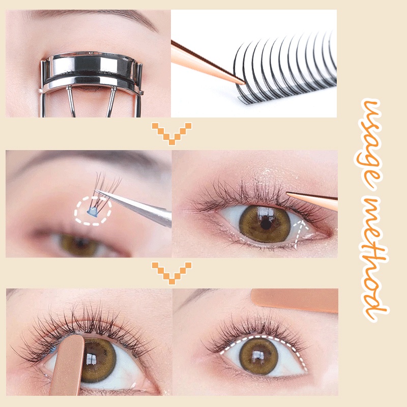 Hộp 60 cụm mi giả SUAKE trang điểm tự nhiên dễ sử dụng