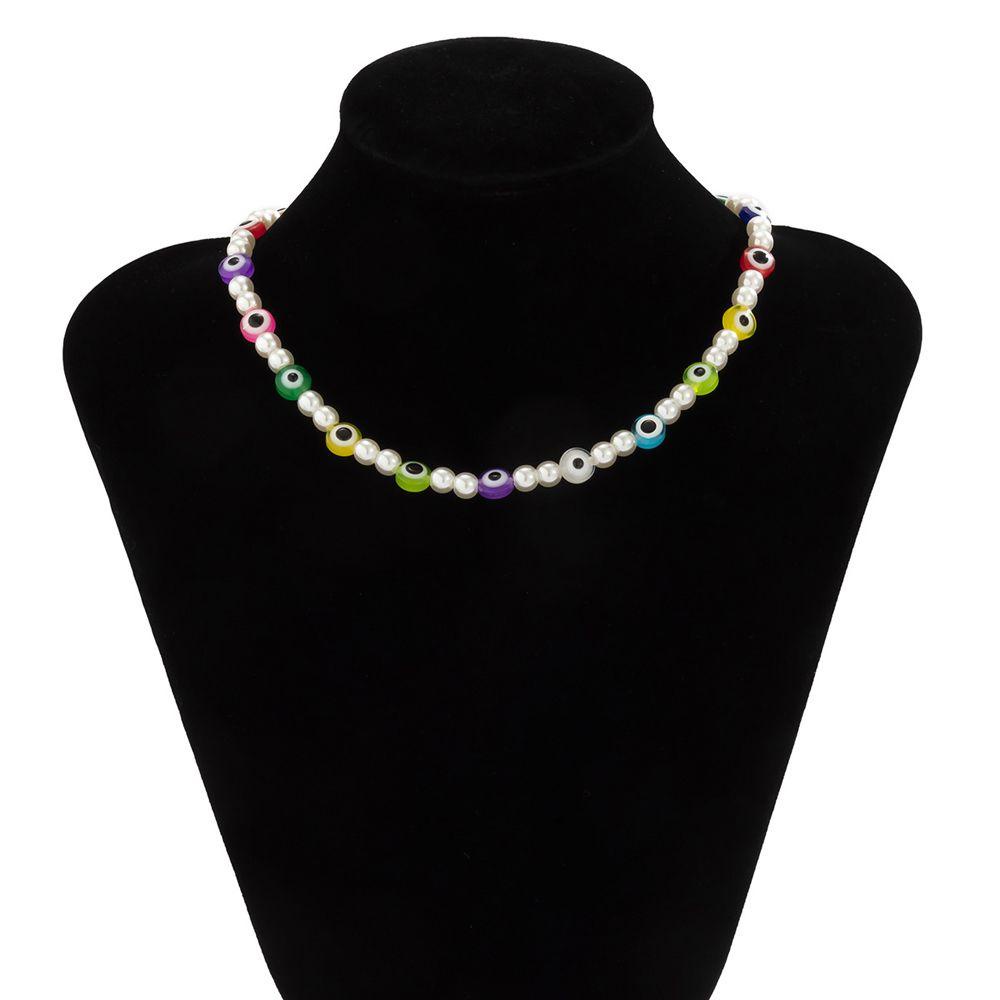 ANEMONE Vòng Cổ Choker Acrylic Đính Hạt Phong Cách Bohemian Cổ Điển Dành Cho Nữ