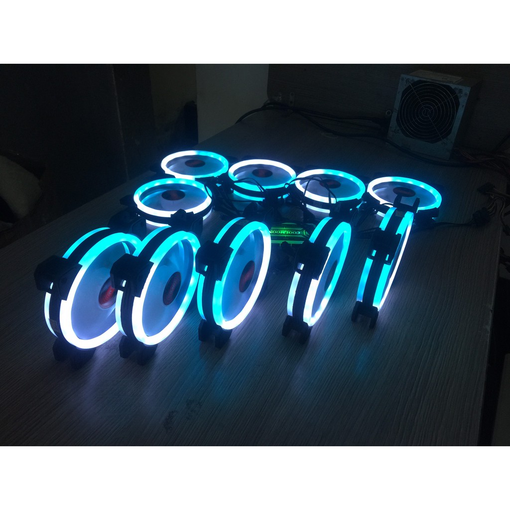 COMBO 5FAN LED RGB COOLMOON V2