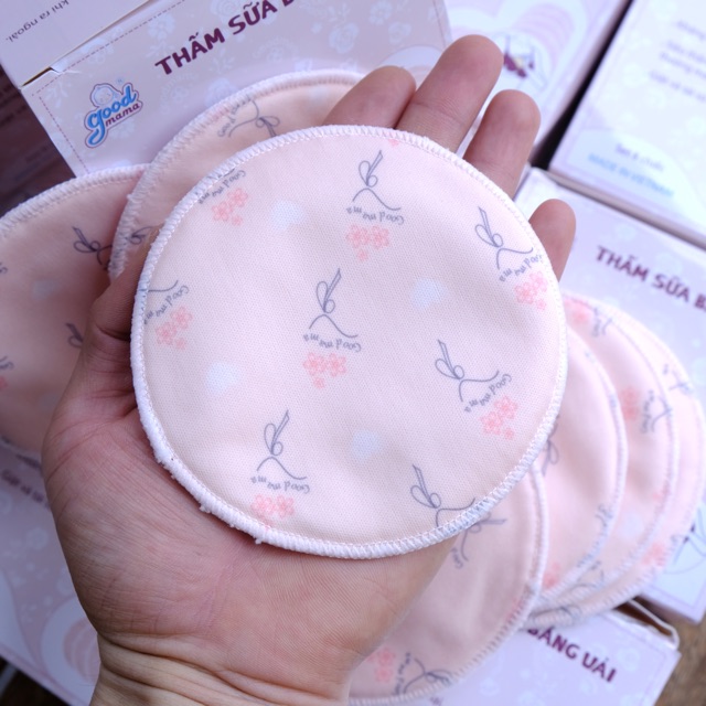 [Mẫu mới] Miếng lót thấm sữa GIẶT ĐƯỢC Goodmama ( hộp 8 miếng)