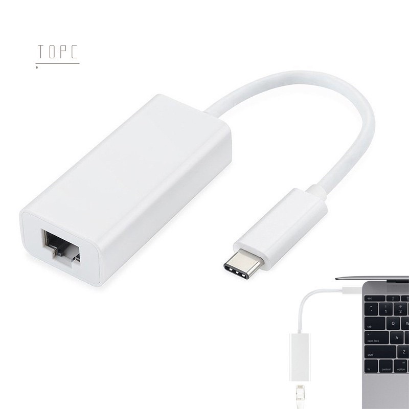 Dây cáp chuyển đổi Type-C / Type-C sang RJ45 Ethernet LAN cho MacBook & Type C, hàng chuẩn, giá cực rẻ.