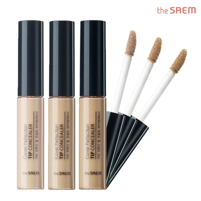 Che Khuyết Điểm The saem Cover Perfection Tip Concealer SPF28