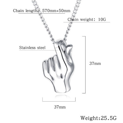 Dây Chuyền Nam Titan Ko Đen TT 2577