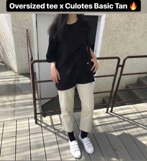 ÁO TEE OVERSIZE BASIC ĐEN UNISEX